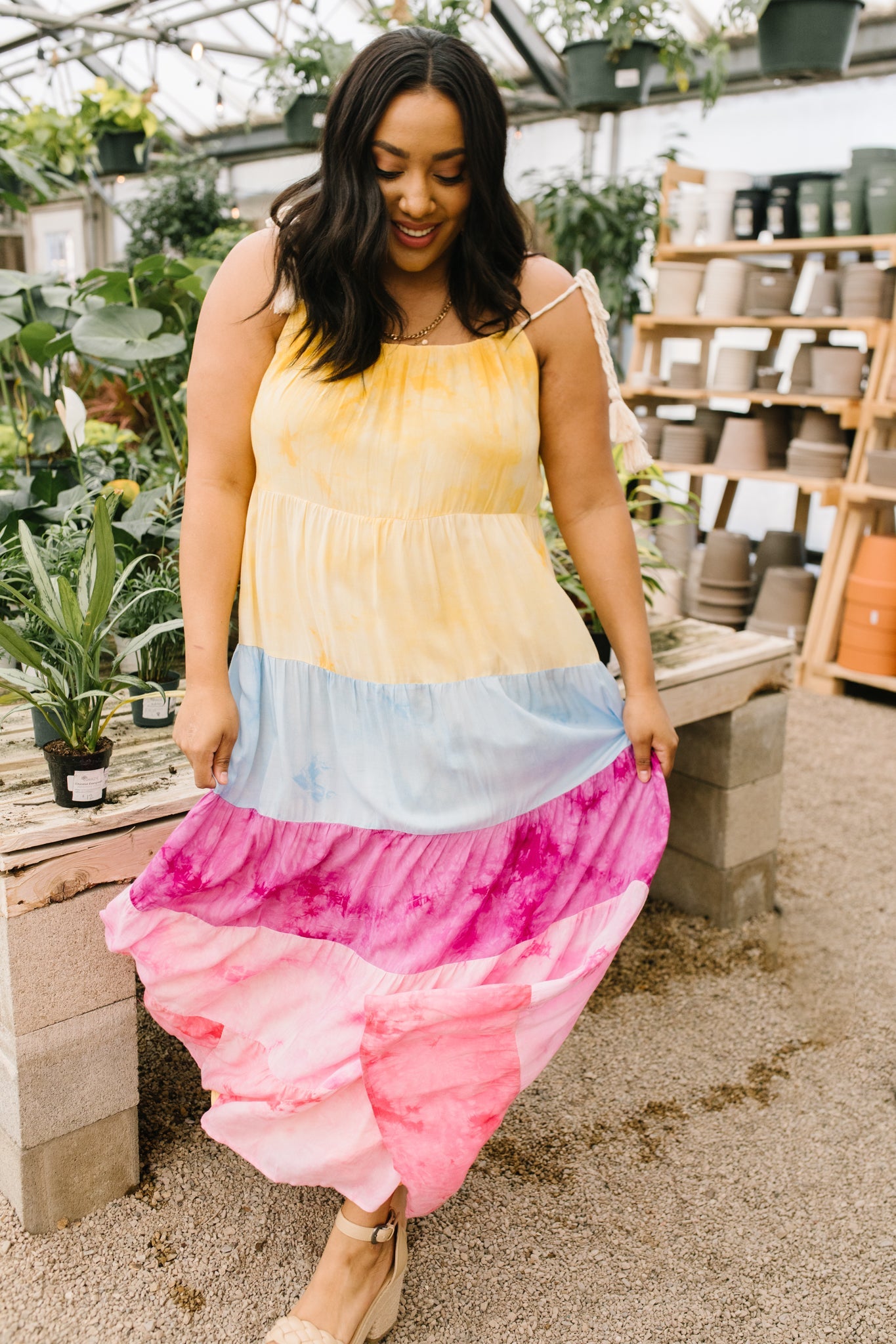 Caribbean Crush Dress - Flowy Summer Beach Dress for Women | Tropical Vacation Outfit, Boho Maxi Dress for Pool Party & Date Night
