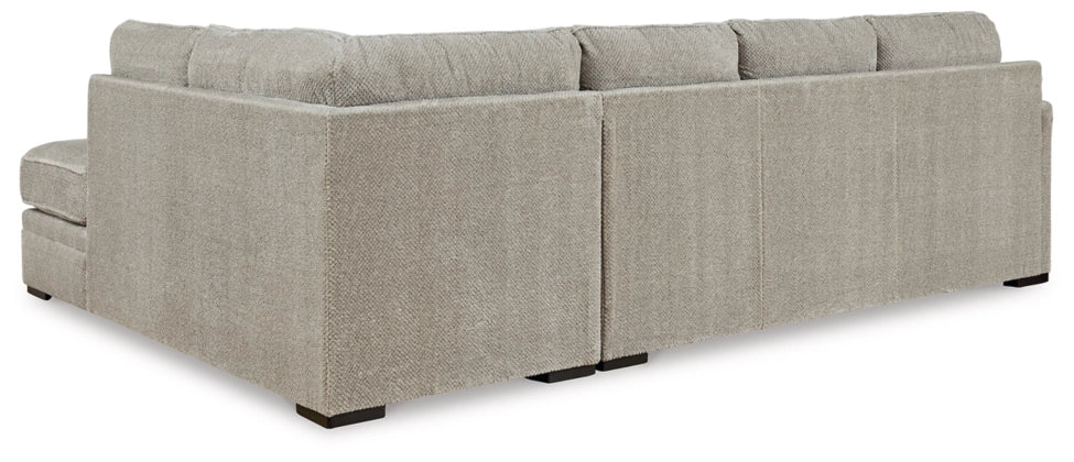 Calnita 2-Piece Sectional Sofa with Right-Hand Facing Chaise - Modern Living Room Furniture for Small Spaces & Apartments