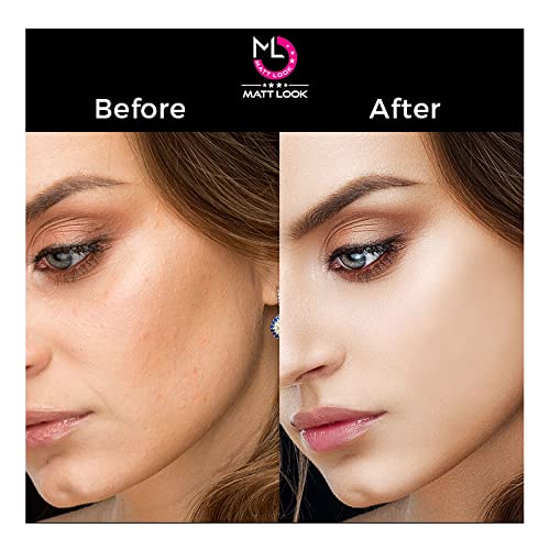 MATT LOOK Banana Luxury Professional Loose Translucent Powder - Lightweight Matte Finish Baking Powder with Nourishing Formula (4 Shades, 12g Fair) - Perfect for Makeup Setting & Oil Control