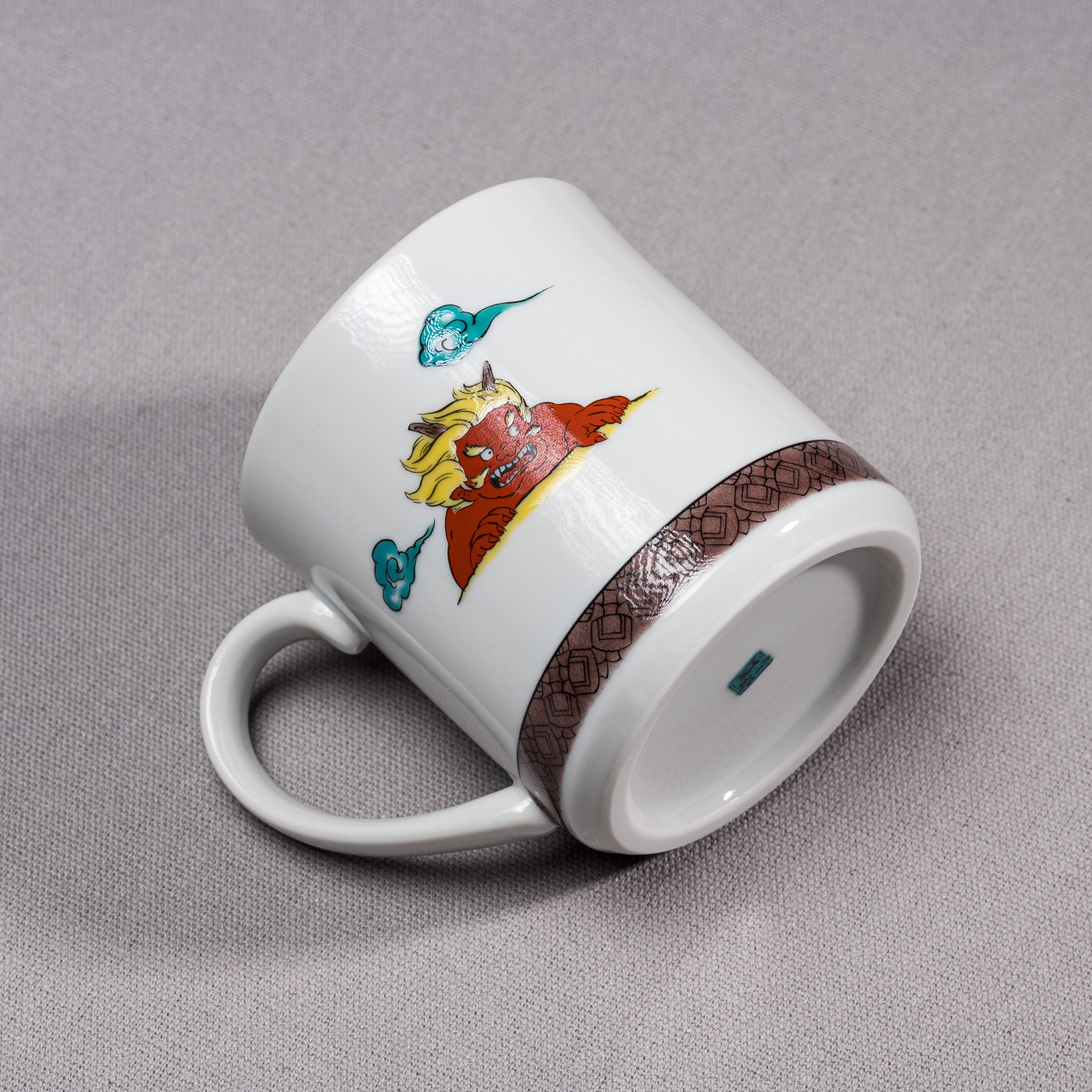 Japanese Folktale Issun Boushi Ceramic Mug - Traditional One Inch Boy Design - Perfect for Tea, Coffee & Hot Chocolate at Home or Office