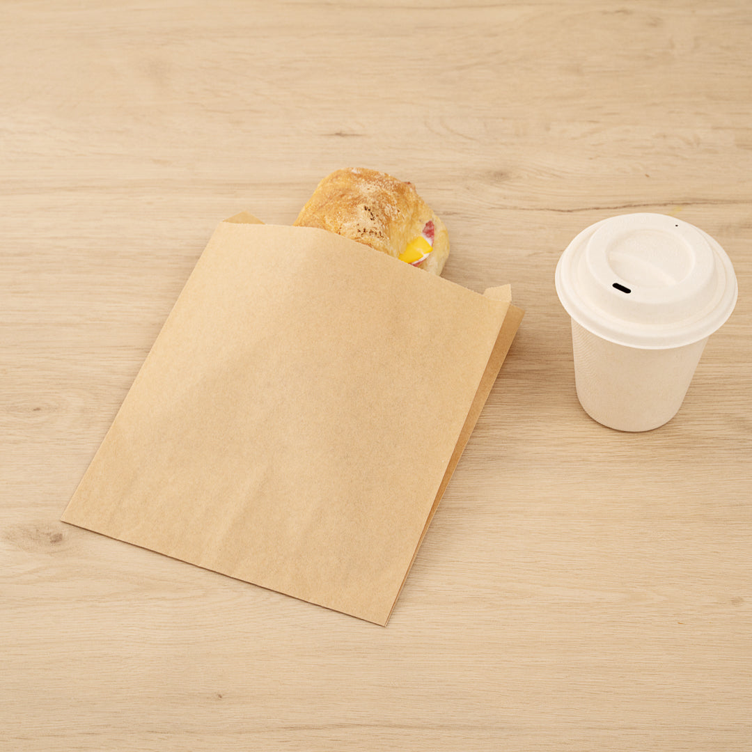 Eco-Friendly Silicone Coated Kraft Paper Sandwich & Snack Bags - 7