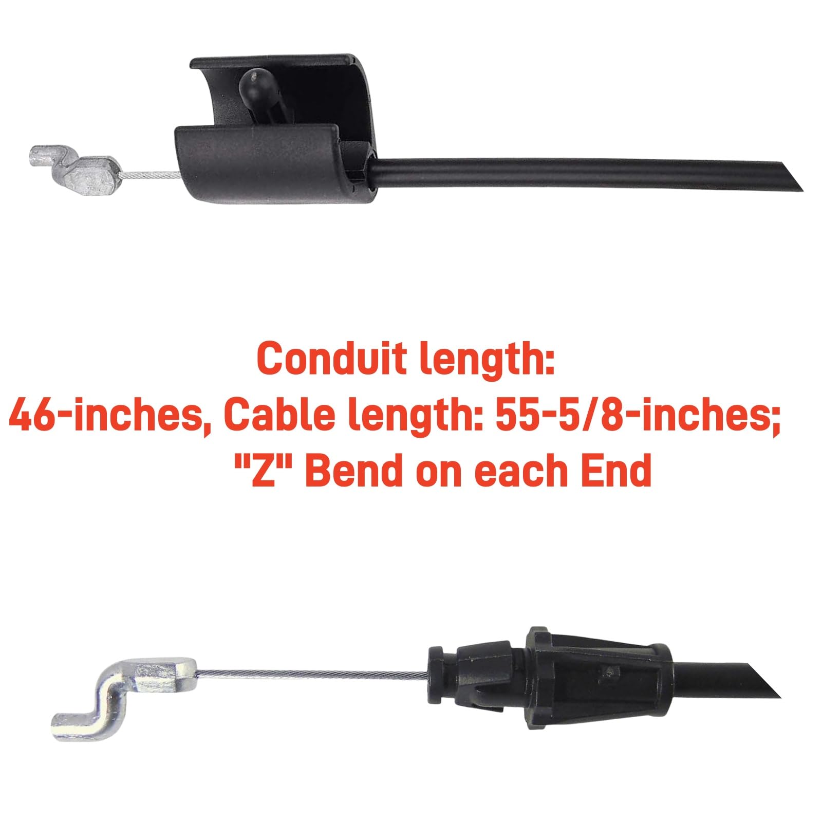 Husqvarna Poulan AYP Craftsman Weed Eater Compatible Lawn Mower Throttle Cable 158152 582991501 - Engine Zone Control Shut Off Cable for Push Mowers - Perfect for Yard Maintenance and Small Engine Repair