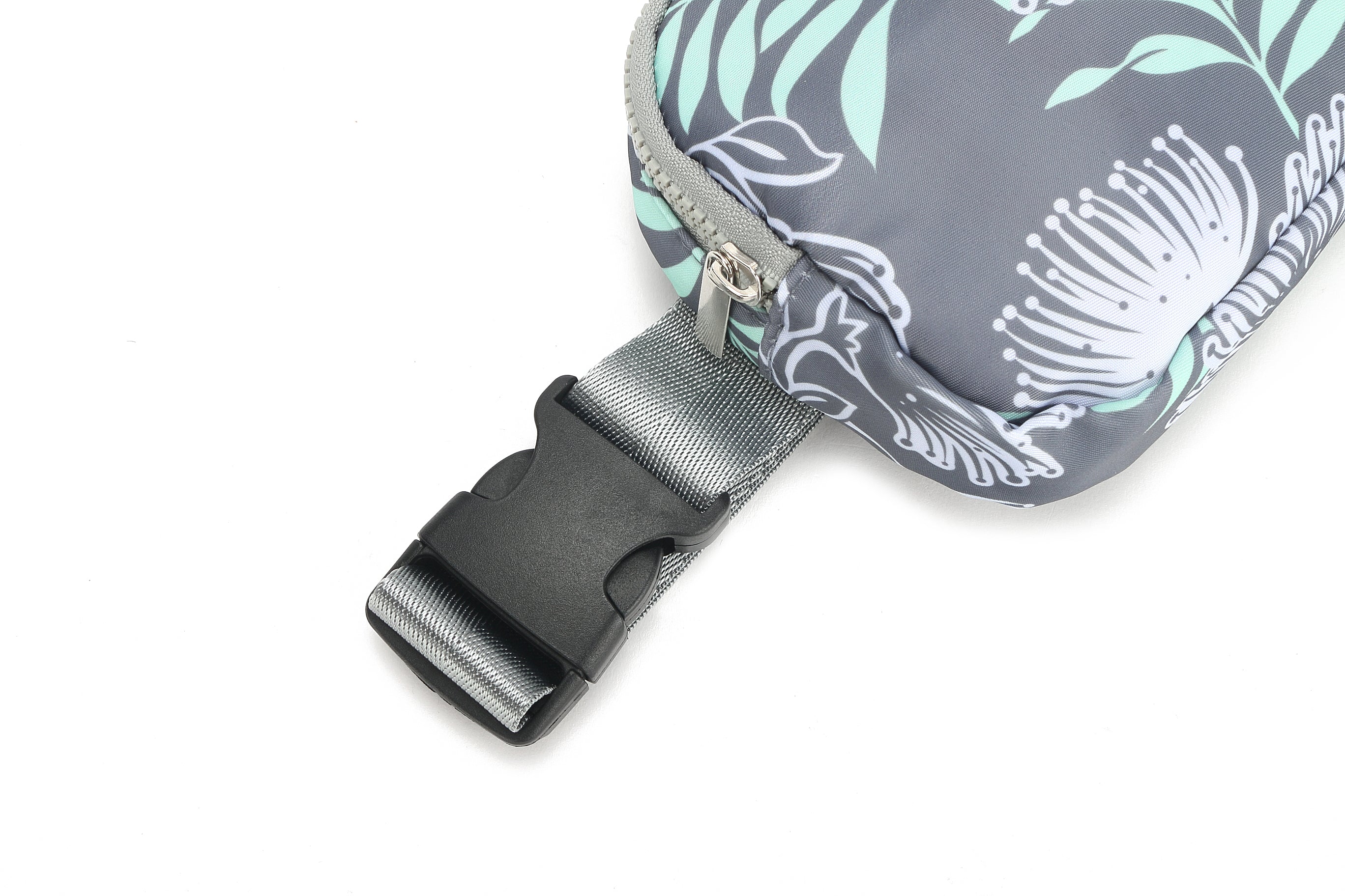 Jenna Lehua Grey Belt Bag - Stylish & Comfortable Waist Pack for Women | Perfect for Travel, Running, Hiking & Everyday Use