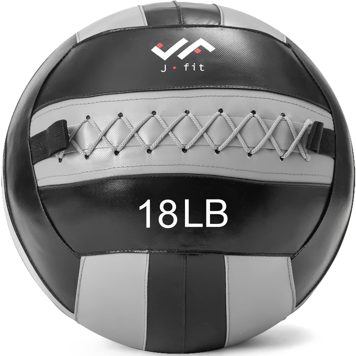 JFIT Wall Medicine Ball - 10 Weight Options (4lb to 30lb) - Durable Exercise Ball for CrossFit, Strength Training & Cardio Workouts - Perfect for Gym, Home & Functional Fitness Training