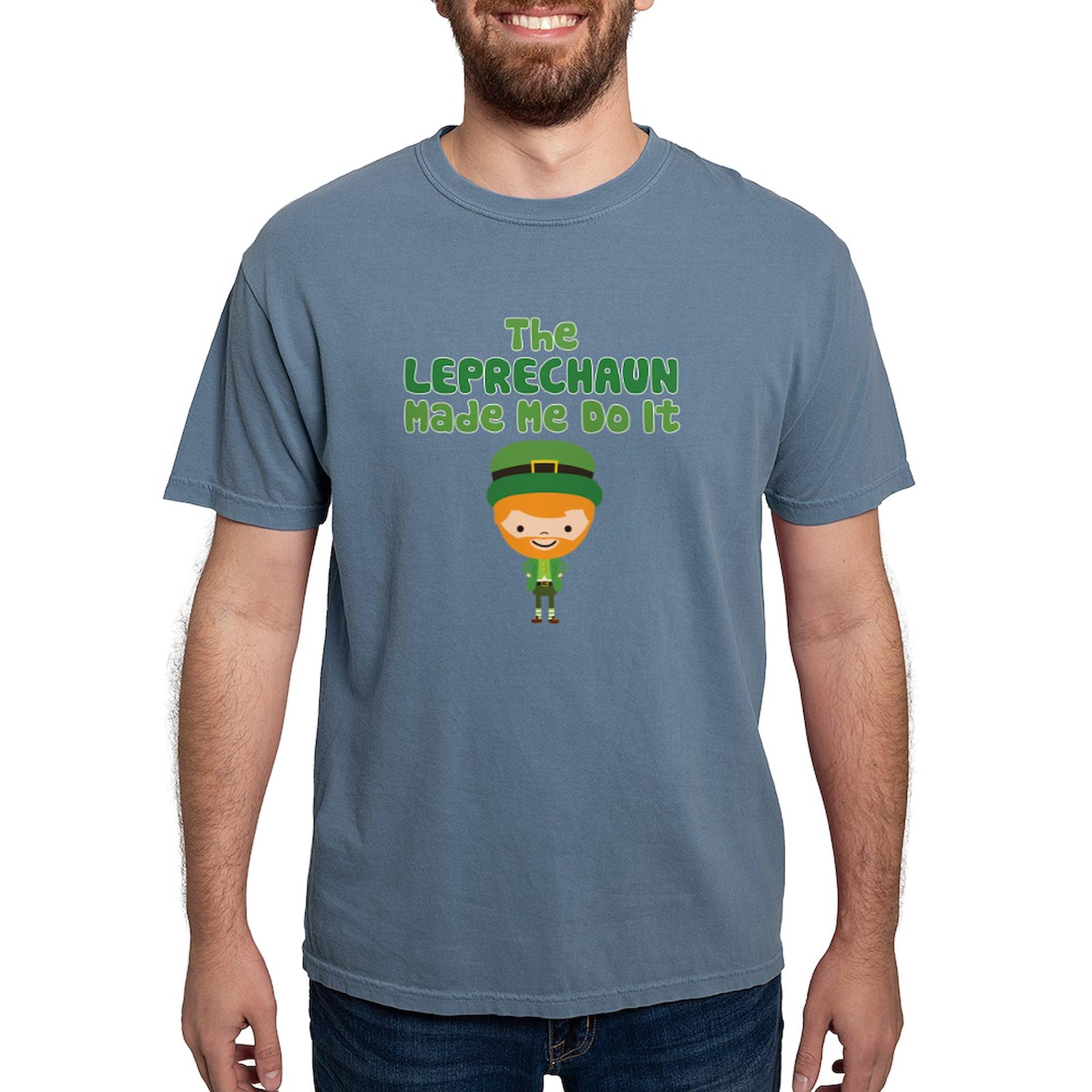 Leprechaun Made Me Funny St. Patrick's Day T-Shirt for Men | Comfort Colors® Soft Cotton Tee | Perfect for Irish-Themed Parties & Casual Wear
