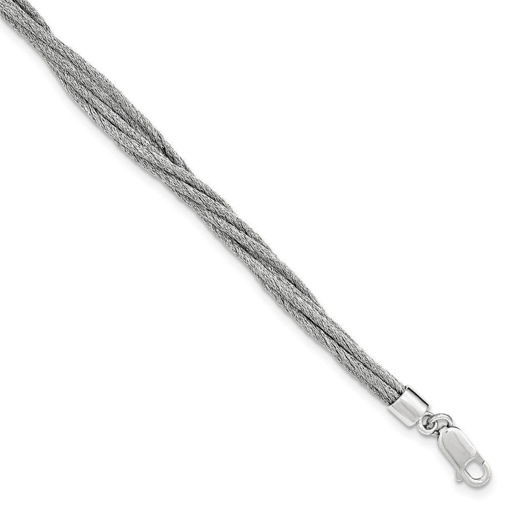 Sterling Silver Wire Mesh 6 Strand Necklace with 2 Inch Extension Chain - Elegant Layered Jewelry for Women, Perfect for Parties, Weddings & Everyday Wear