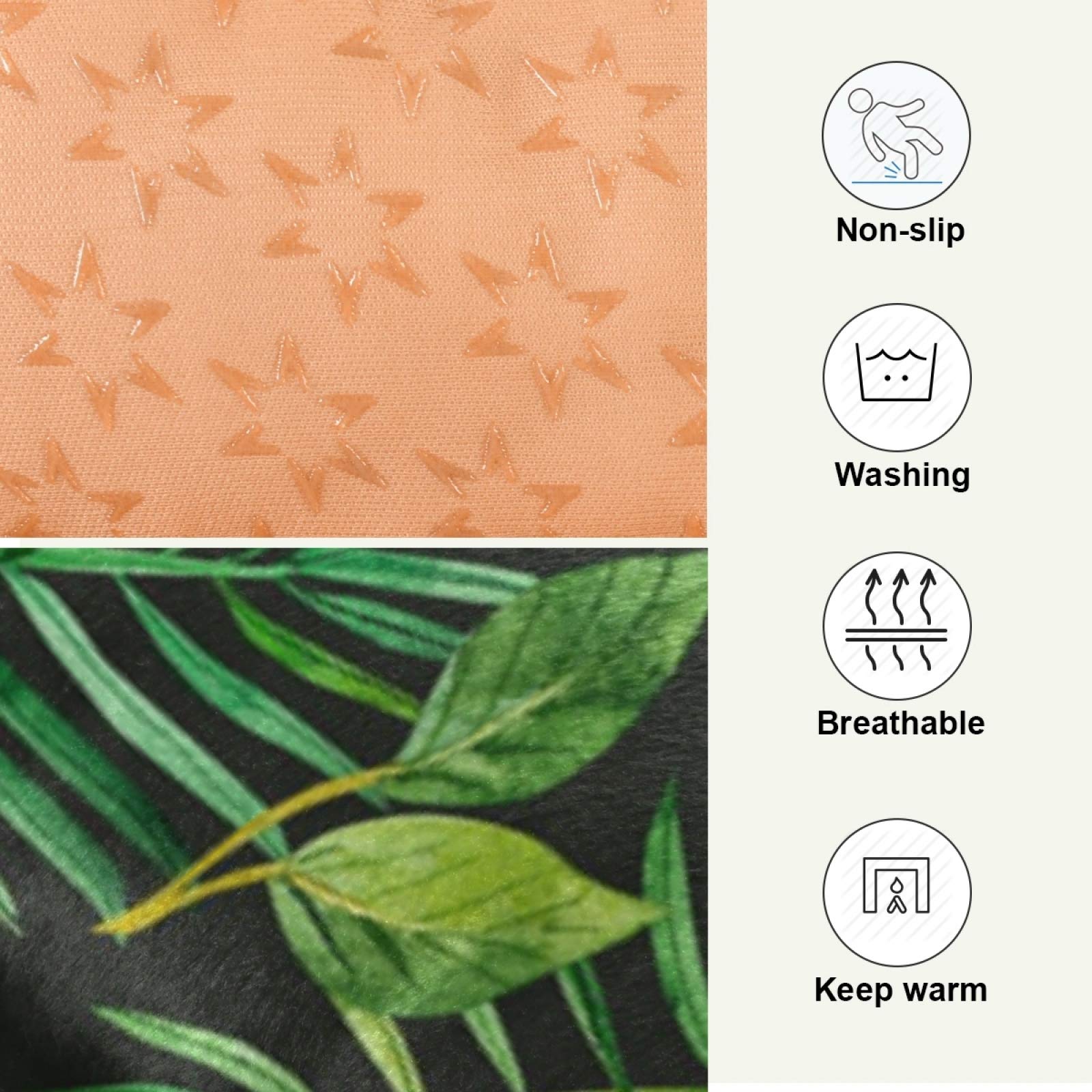 Tropical Leaves Pet Bed for Dogs & Cats - Ultra Soft Rectangle Comfort Bed, Calming Dog Bed for Small & Medium Breeds (24x18 Inches) - Perfect for Living Room, Bedroom & Pet-Friendly Spaces