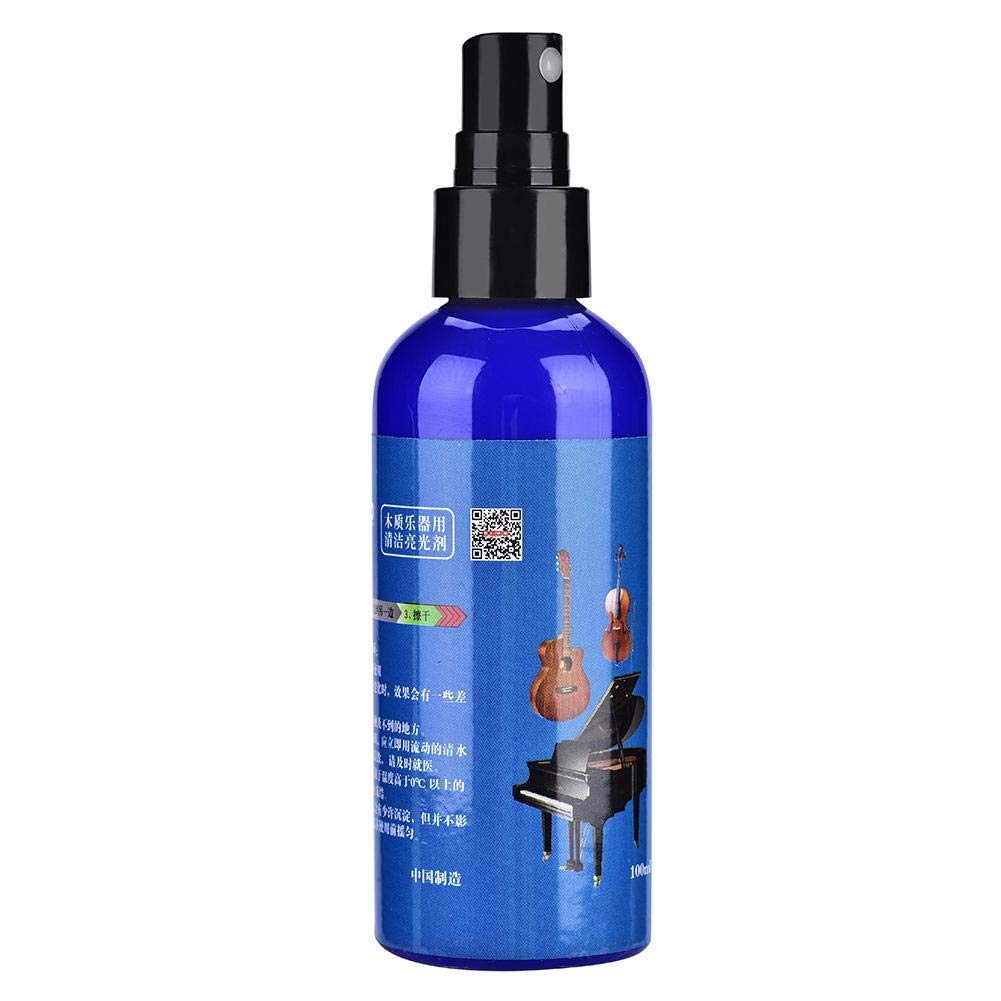 100ml Premium Guitar Polish & Cleaner - Safe for Wooden Musical Instruments Like Violin, Piano & Guitar | Restores Shine & Protects Finish | Ideal for Musicians, Performers & Instrument Maintenance