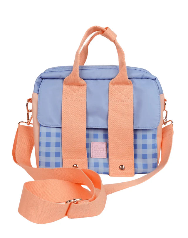 Organic Blueberry Jam Lunch Tote Bag - Insulated Reusable Grocery Tote by The Somewhere Co - Perfect for Picnics, Work Lunches & Farmers Market Shopping