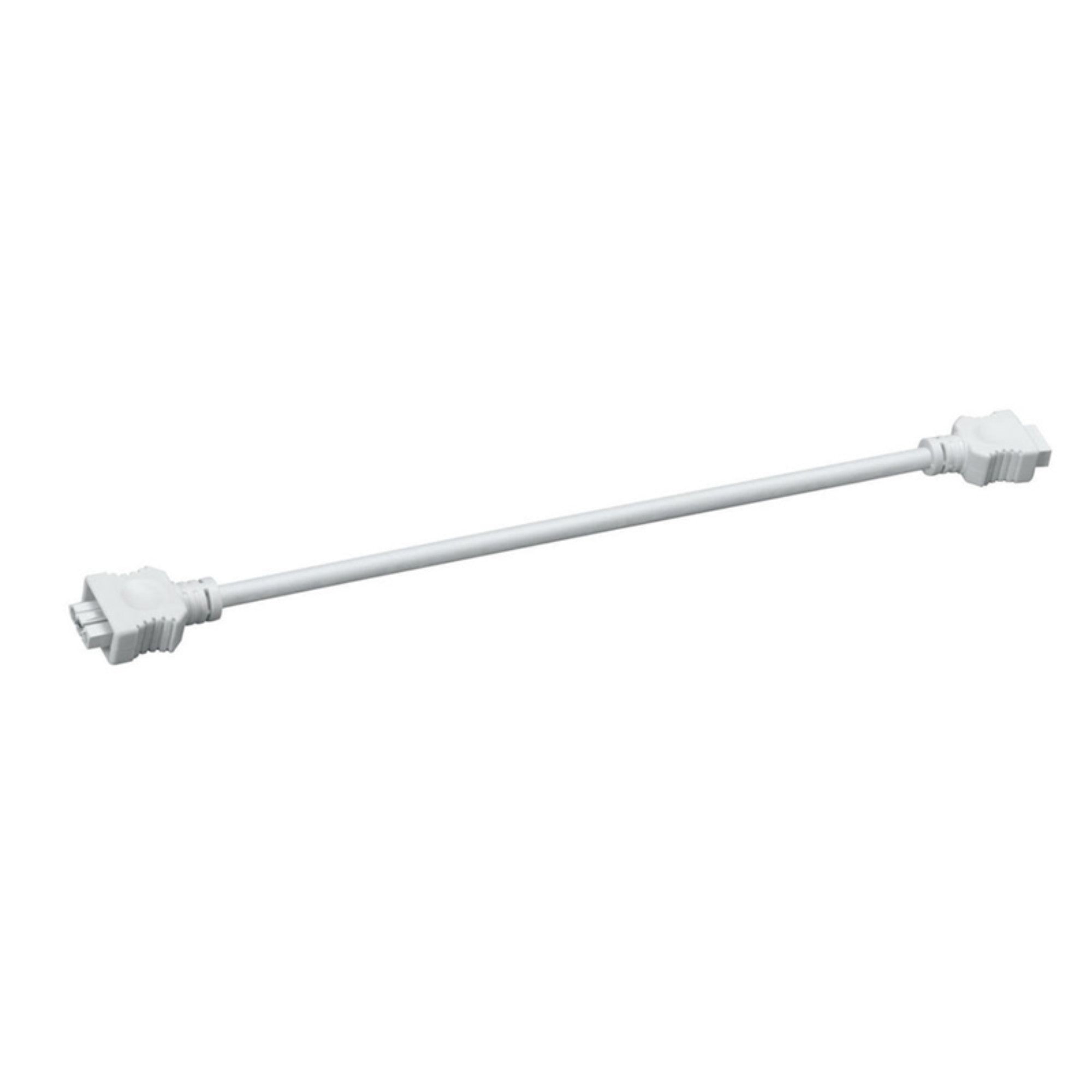 14-Inch White Interconnect Cable for 6U Under Cabinet Lights - Perfect for Kitchen, Pantry, and Closet Lighting Installation