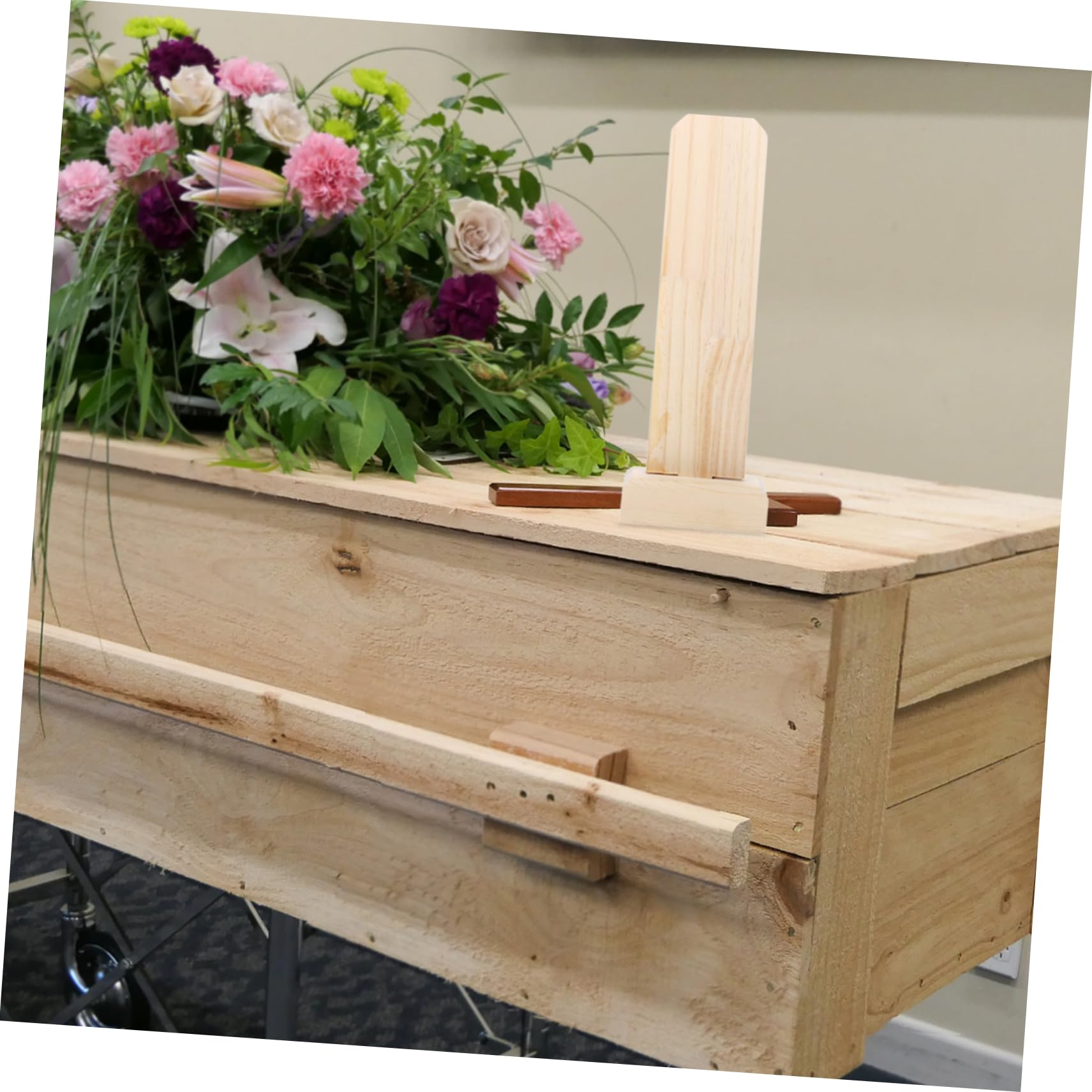TEHAUX Wooden Memorial Spirit Card for Temple Offering - Handcrafted Worship Board for Buddhist Altar Decor, Home Shrine & Ancestral Ceremonies
