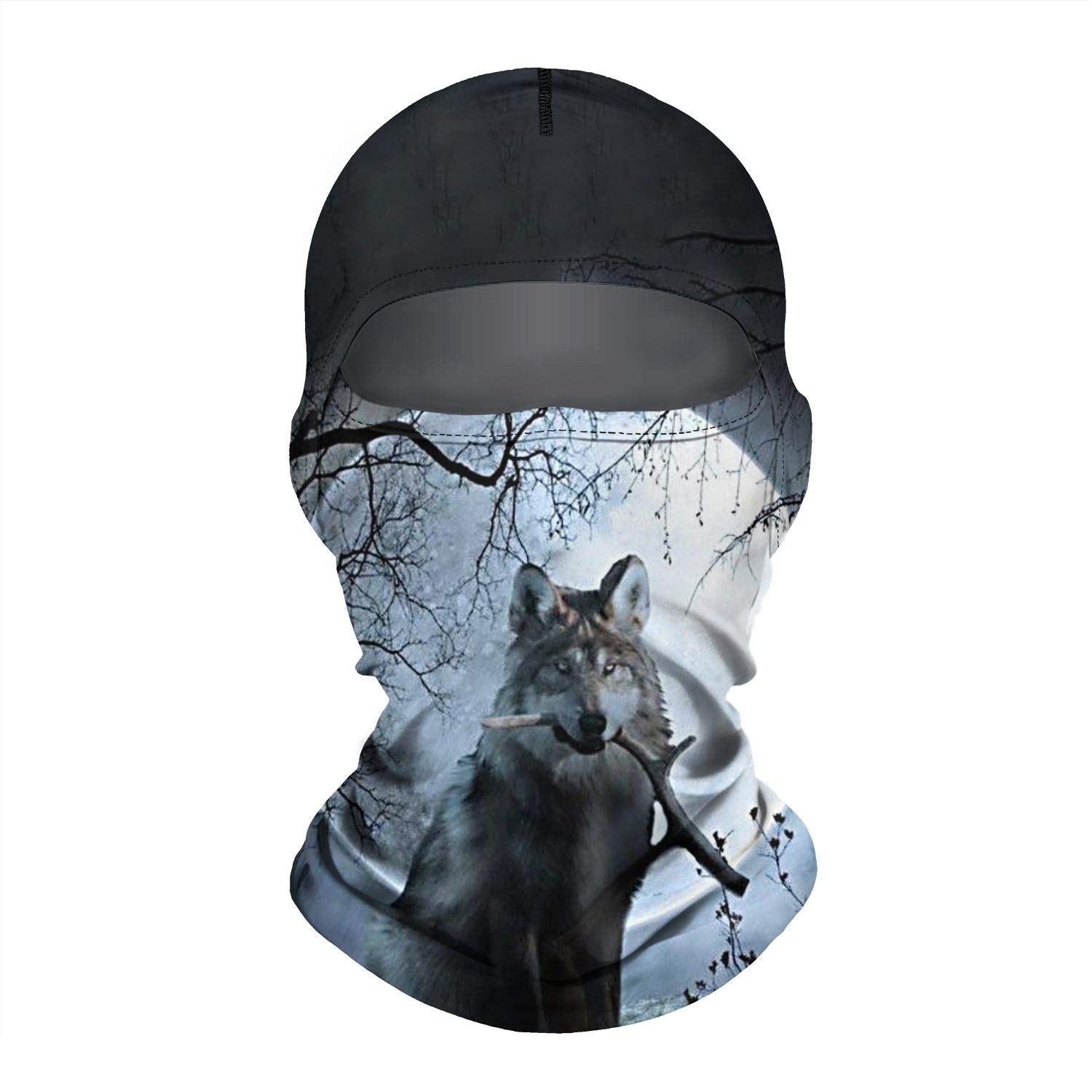 Windproof 3D Printed Ski Mask Balaclava - Funny Face Mask for Men & Women - Perfect for Skiing, Snowboarding & Outdoor Winter Sports
