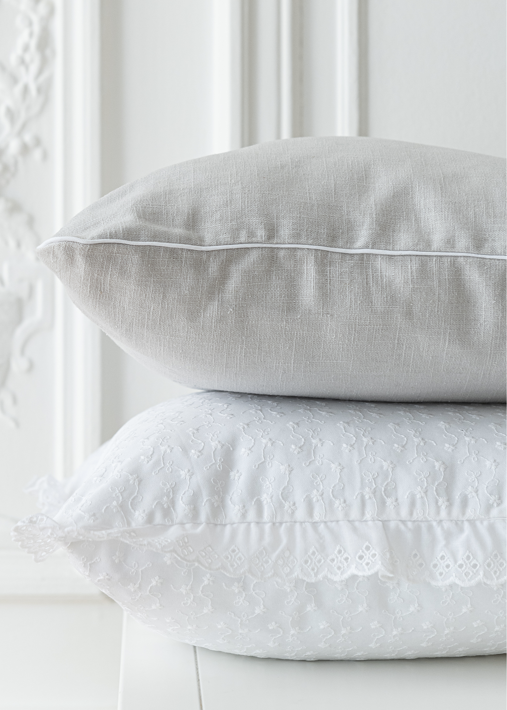 Elegant Embroidered Cushion Cover - Premium Home Decor for Sofa, Bed & Living Room - Soft & Stylish Throw Pillow Case