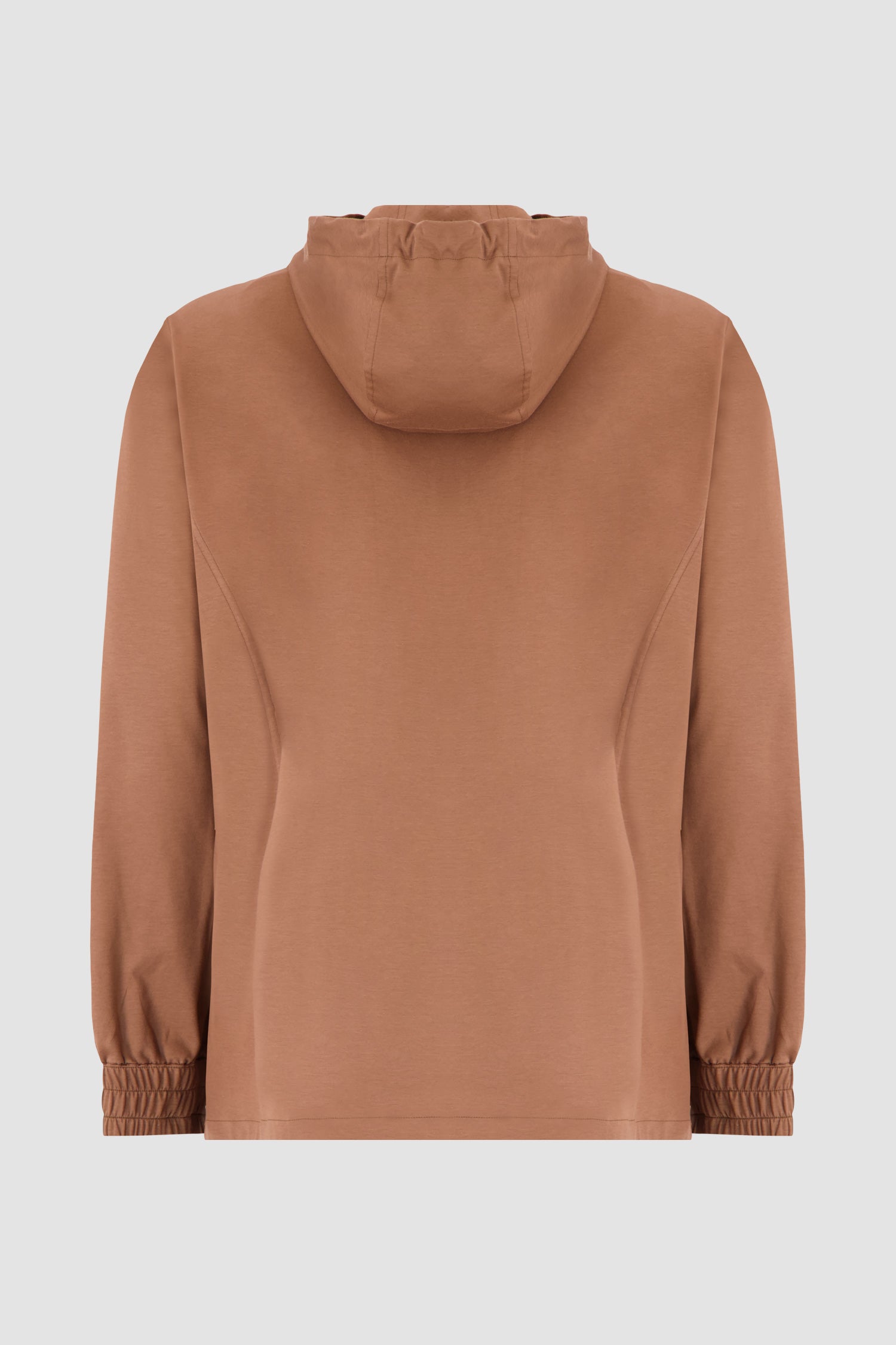 Kiton Brown Hooded Zipped Sweatshirt for Men - Premium Cotton Fleece Pullover with Front Pockets | Perfect for Casual Wear, Outdoor Activities & Street Fashion