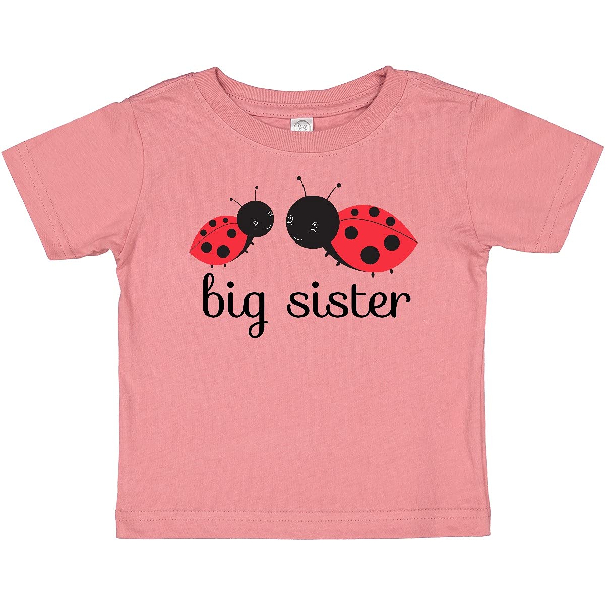 Inktastic Big Sister Baby T-Shirt - Cute Cotton Toddler Shirt for Newborn Girls - Perfect for Sibling Announcement, Family Photos & Special Occasions