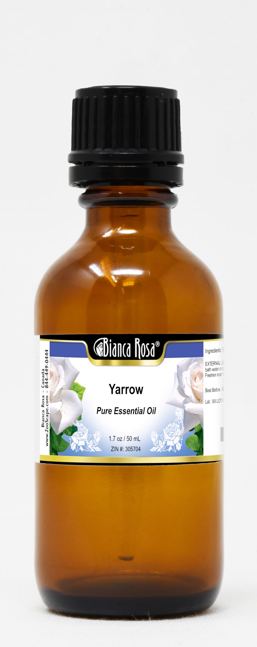 Premium Yarrow Pure Essential Oil - 1.70 oz (50ml) - 100% Natural, Therapeutic Grade - Aromatherapy, Skin Care & Relaxation - ZIN: 305704 - Perfect for Diffusers, Massage & DIY Beauty Products