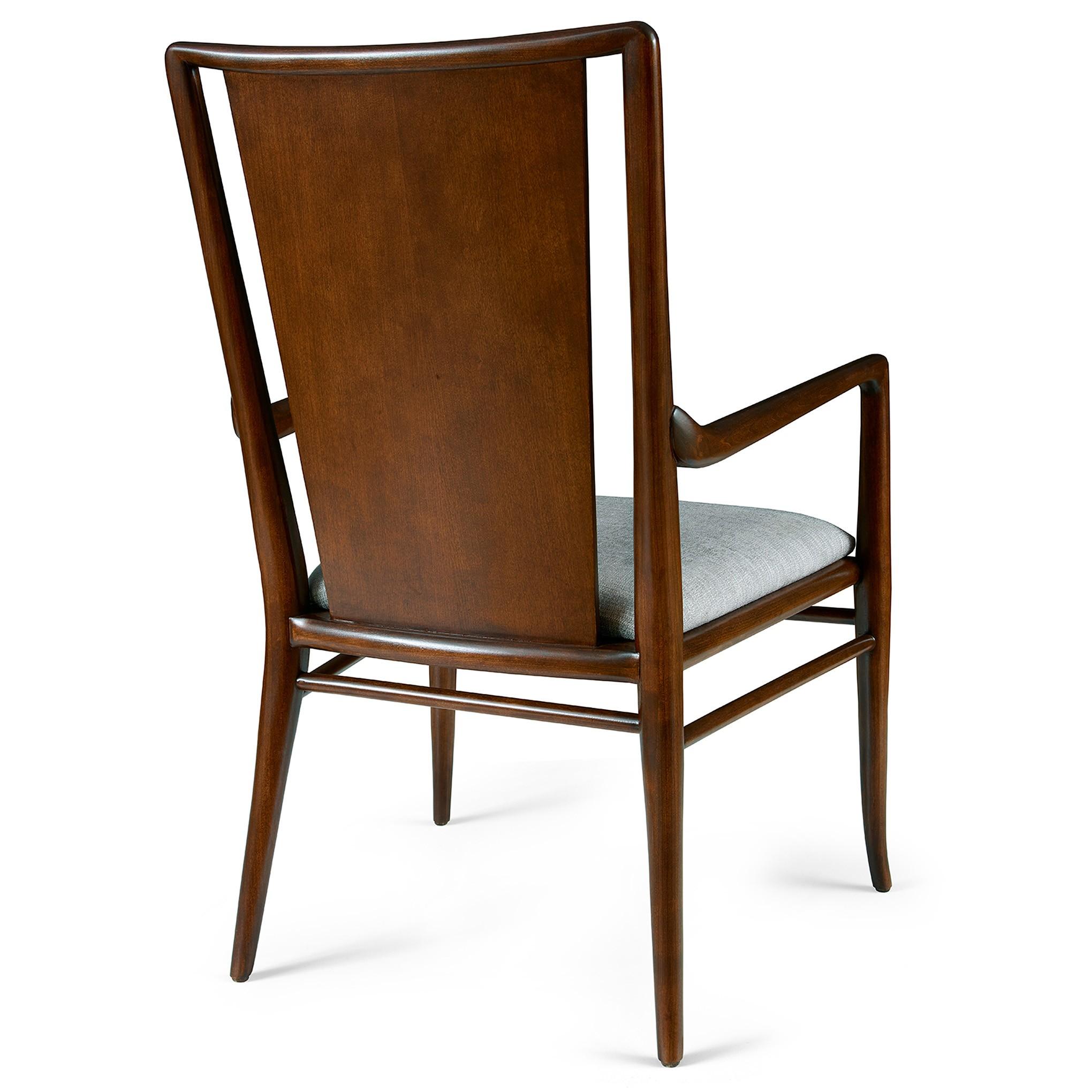 Martine Arm Chair - Modern Accent Chair for Living Room, Bedroom & Office - Comfortable Upholstered Armchair with Wooden Legs - Perfect for Reading, Relaxing & Decorating Your Home