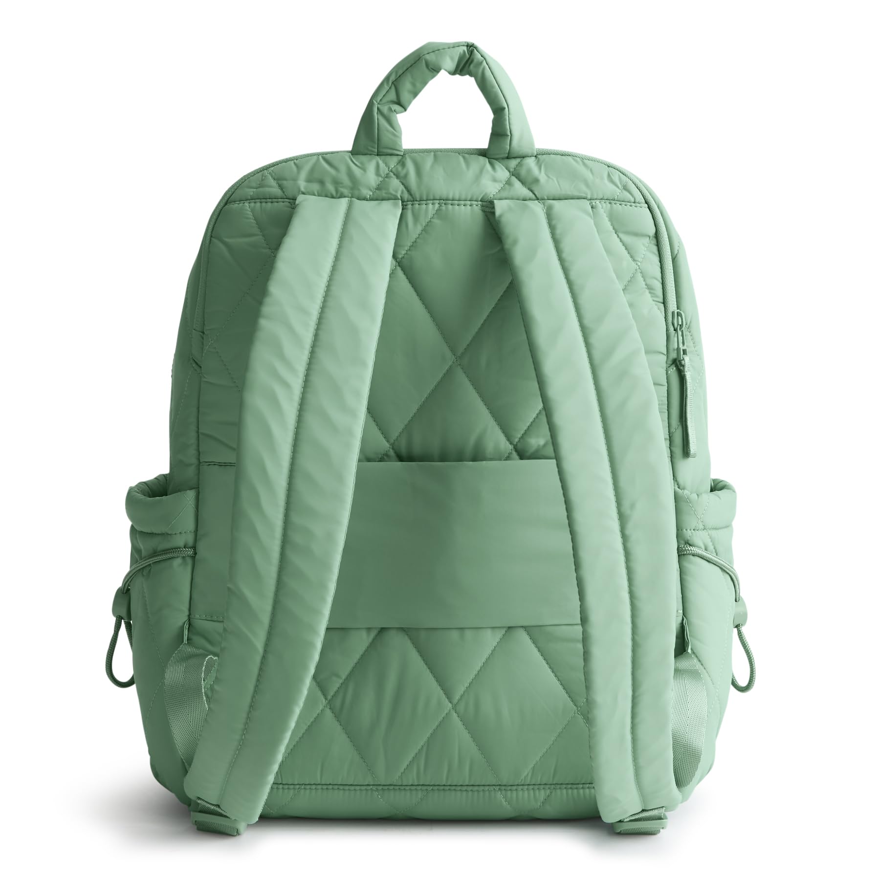 Vera Bradley Featherweight Large Bancroft Backpack - Lightweight Durable Travel Backpack for Women & Girls, Beryl Green - Perfect for School, Work, Travel & Outdoor Adventures