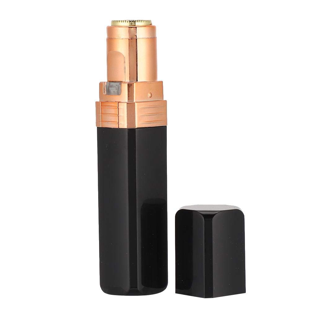 Compact Lipstick-Shaped Electric Hair Removal Device for Women - Painless Facial & Body Hair Remover for Smooth Skin at Home (Black) | Perfect for Travel, Gym & Daily Beauty Routine