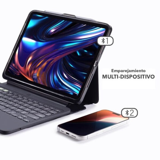 ZAGG Pro Keys 2 Bluetooth Keyboard for iPad Pro 11 (M4 Model) - Slim Wireless Keyboard with Backlit Keys for Work, Travel & Productivity