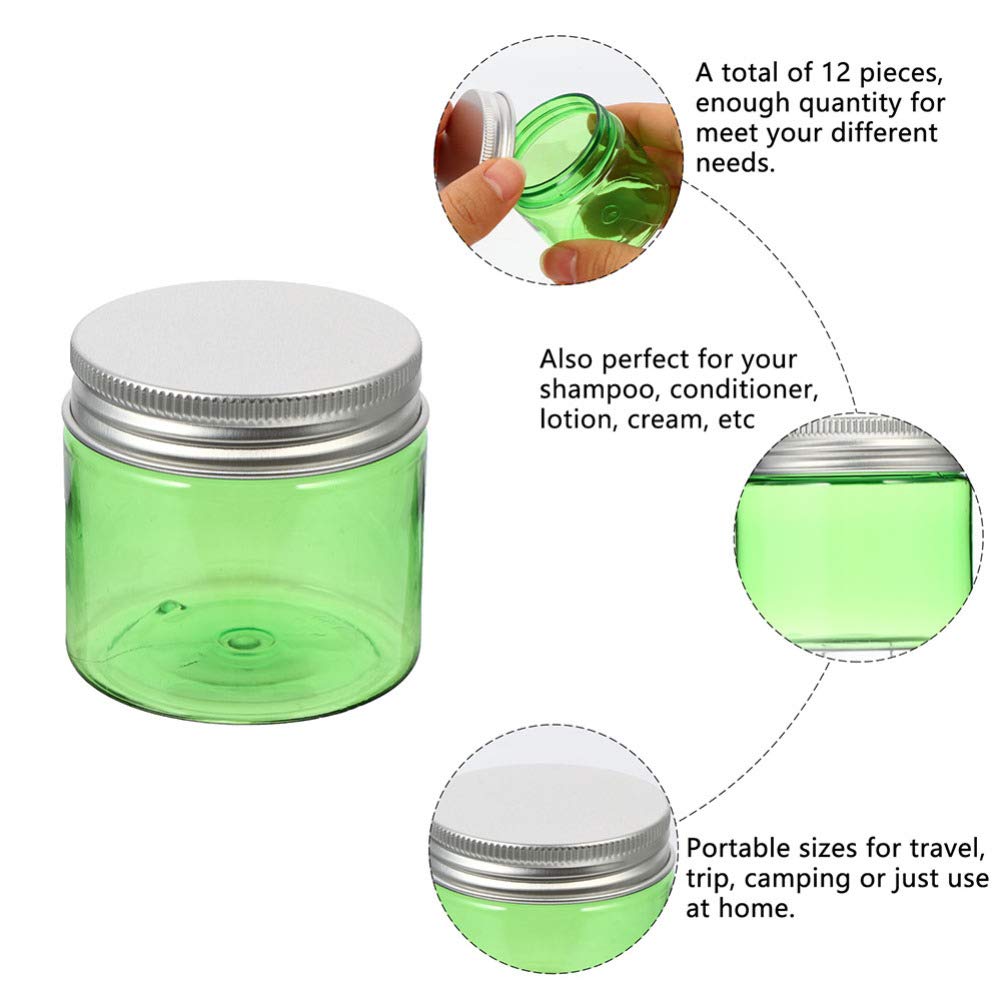 Healifty 10-Piece Clear Plastic Cream Storage Boxes - Travel-Size Cosmetic Jars & Makeup Containers for Creams, Toiletries & Food | Perfect for Home Organization & Travel Essentials