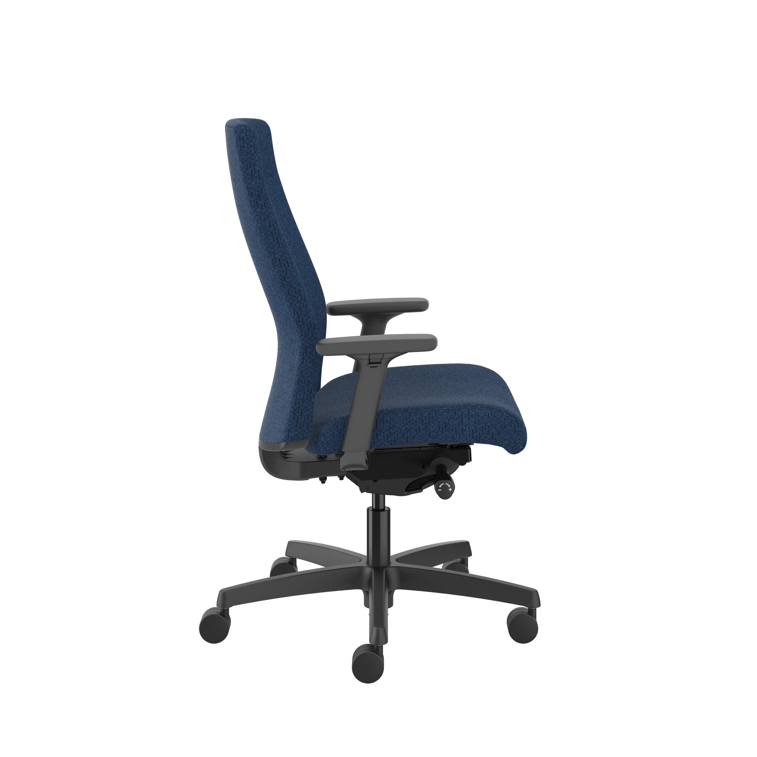 HON Ignition Upholstered Mid Back Office Chair - Ergonomic Mesh Task Chair with Adjustable Lumbar Support for Home & Office Workspace - Perfect for Long Hours of Computer Work and Video Conferencing