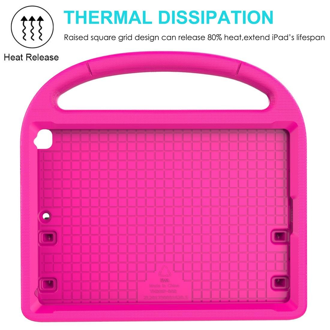 SUPLIK Shockproof Kids iPad Case for iPad 5th/6th Gen (9.7-inch 2017/2018), iPad Air 2 & iPad Pro 9.7 - Durable Protective Cover with Handle Stand & Screen Protector (Pink) | Perfect for School, Travel & Home Learning