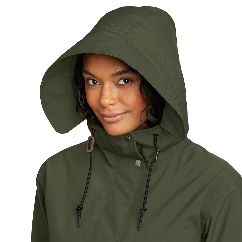 Eddie Bauer Women's Plus Size Port Townsend Trench Coat - Waterproof Raincoat for Outdoor Activities & Casual Wear