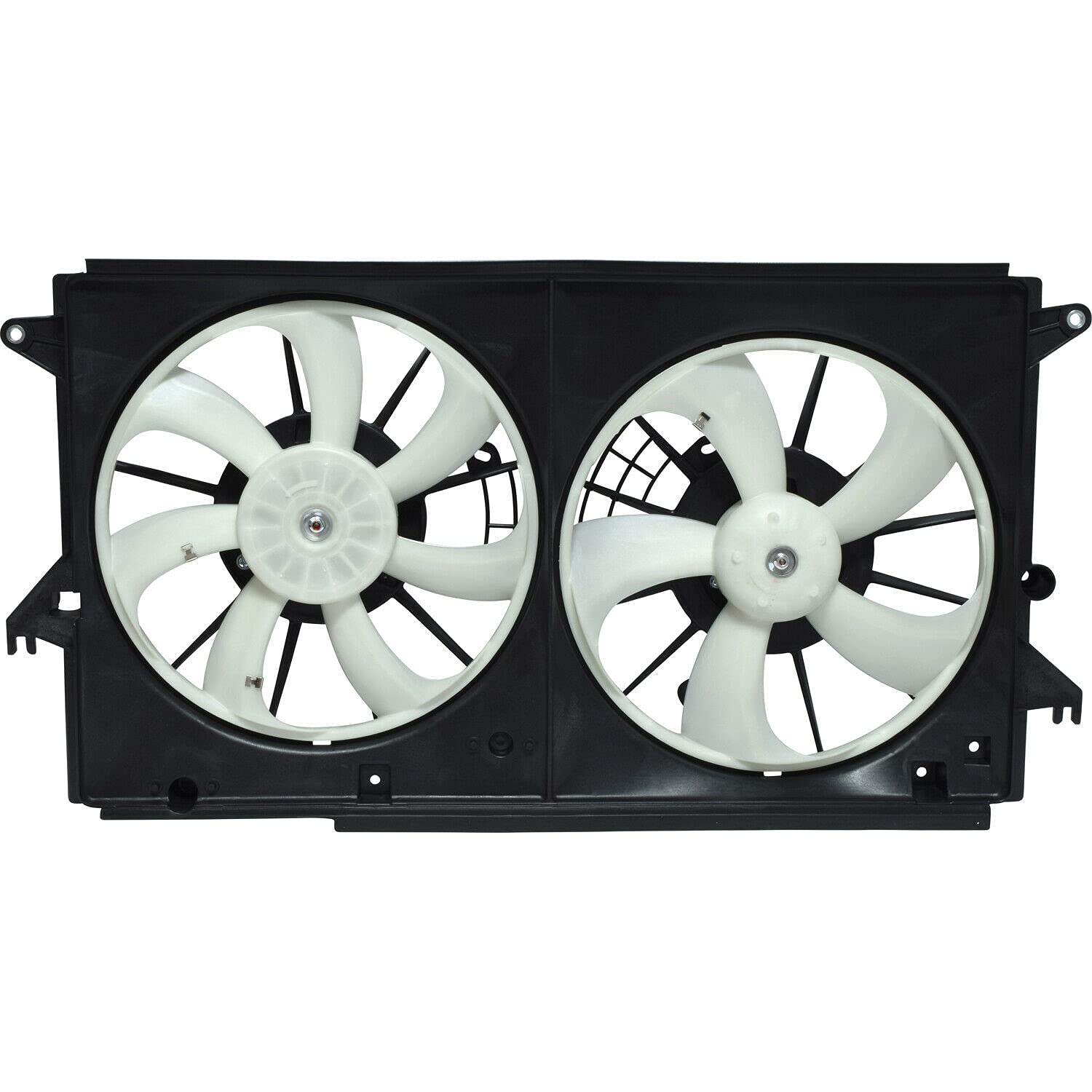 Veizn Dual Radiator & Condenser Fan Assembly Compatible with Mazda 5 Mini Passenger Van 2012-2017 - Replacement Cooling Fan Kit for Improved Engine Performance - Perfect for Highway Driving & Hot Weather Conditions