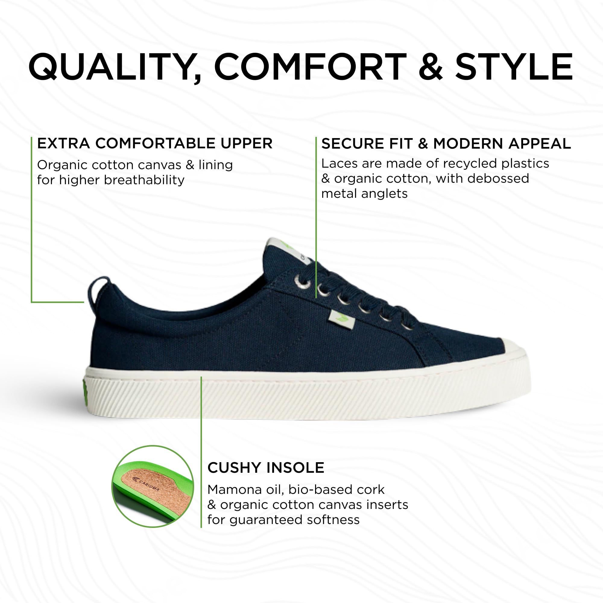 Women's OCA Low Canvas Sneakers - Comfortable Casual Shoes for Walking, Travel & Everyday Wear | Lightweight Breathable Sneakers for Women