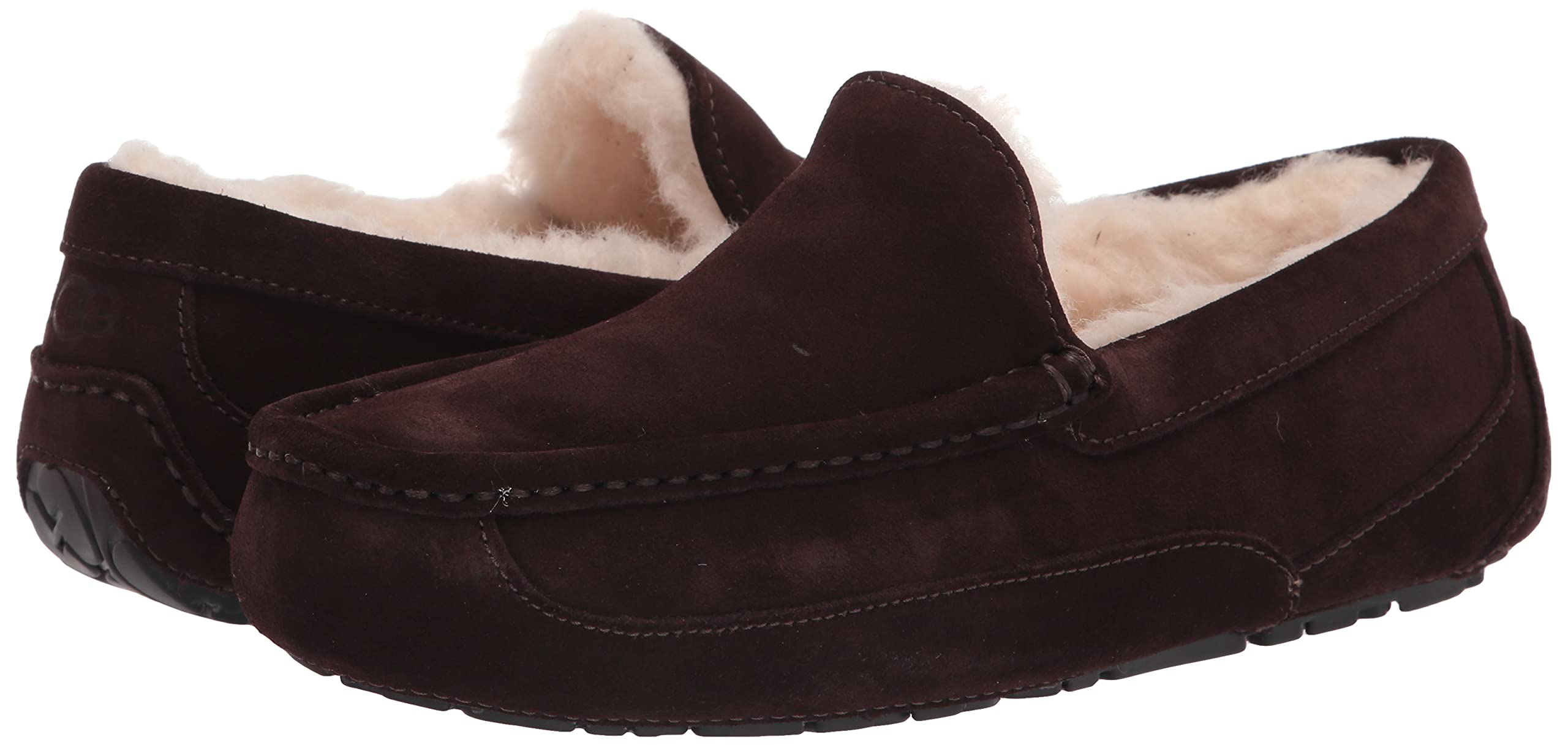 UGG Men's Ascot Slipper - Comfortable Indoor/Outdoor House Shoes with Genuine Sheepskin - Perfect for Lounging, Travel & Cold Weather