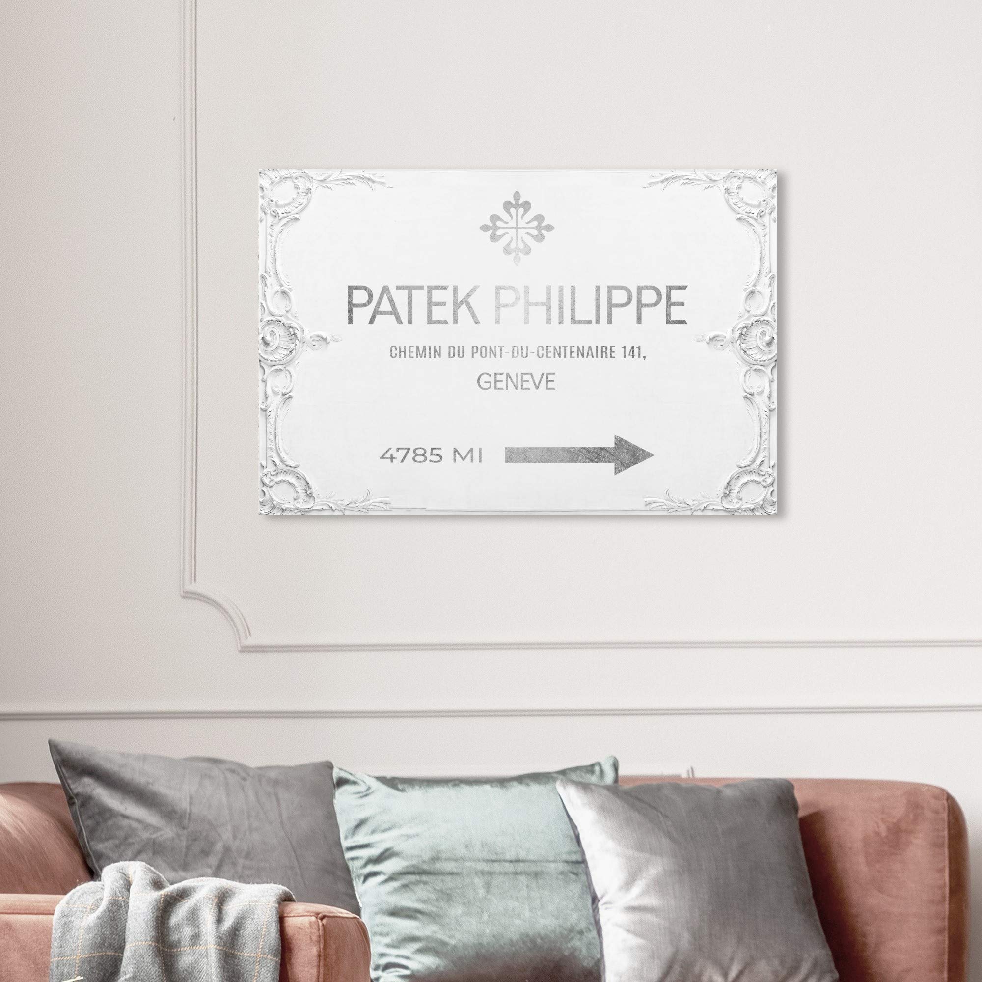 Oliver Gal Artist Co. Fashion Glam Wall Art Canvas Print - Geneva Watches Road Signs Home Decor 36