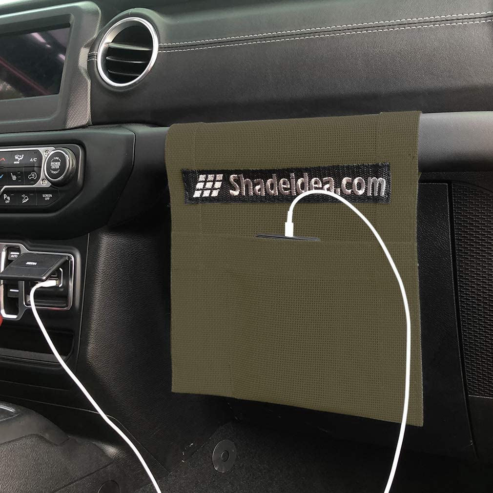 Shadeidea JK Sun Shade Top for Jeep Wrangler JKU (2007-2018) - Soft Mesh Roof Cover, Wind Noise & UV Protection, 10-Year Warranty, 2-Door, Tank Green, Full Length Front/Rear/Back - Perfect for Off-Roading, Beach Trips & Summer Driving