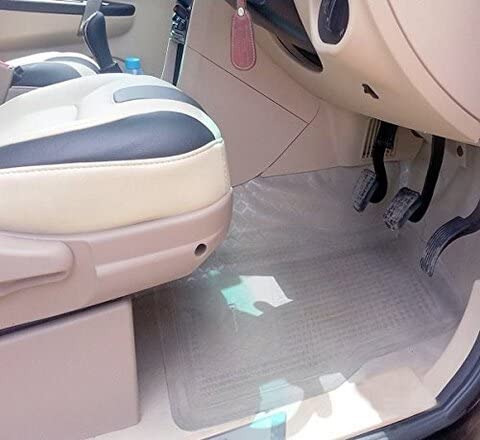 Premium Heavy Duty Clear Car Floor Mats by Zento Deals - All-Weather Protection for SUVs, Trucks & Sedans - Waterproof, Durable & Easy to Clean for Road Trips & Daily Commutes