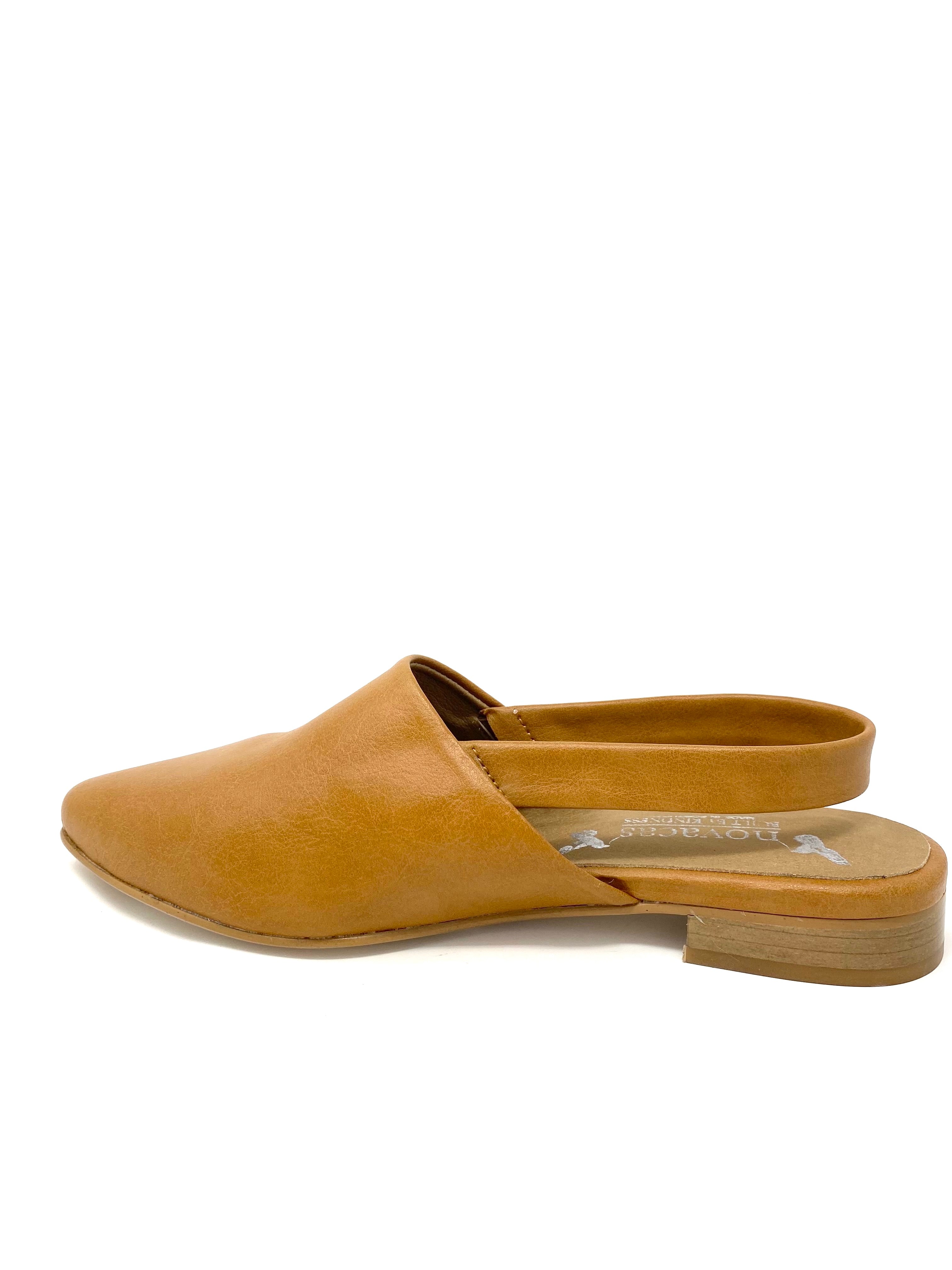 Novacas Bianca Camel Mule Shoes - Comfortable & Stylish Slip-On Loafers for Women | Perfect for Office, Casual Outings & Everyday Wear