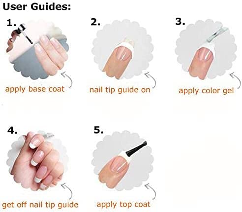 10-Pack French Manicure Nail Tip Stickers - 3 Stylish Designs for Salon-Quality Nails at Home | Perfect for DIY Nail Art, Gel Polish Application & Professional Manicures