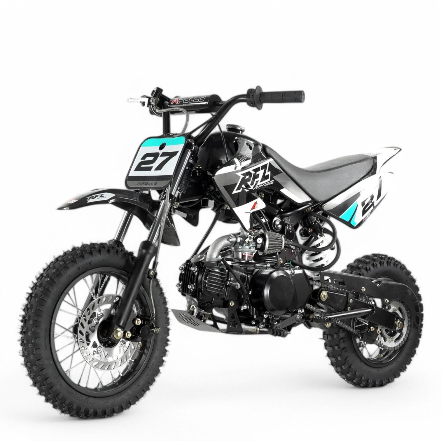 Apollo 110cc Fully Automatic Kids Dirt Bike - Gas Powered Off-Road Motorcycle for Boys & Girls Ages 6-12 - Perfect for Backyard Riding, Trail Adventures & Off-Road Fun