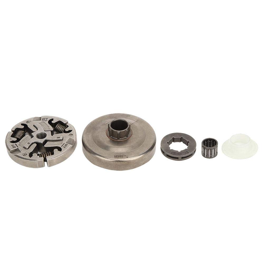 TOPINCN 3/8in 7 Teeth Clutch Drum Sprocket Kit - Compatible with Husqvarna 355 357 357XP 359 EPA Chainsaws - High Strength Metal Sprocket Bearing Replacement Part - Ideal for Forestry, Lumber Cutting & Professional Chainsaw Maintenance