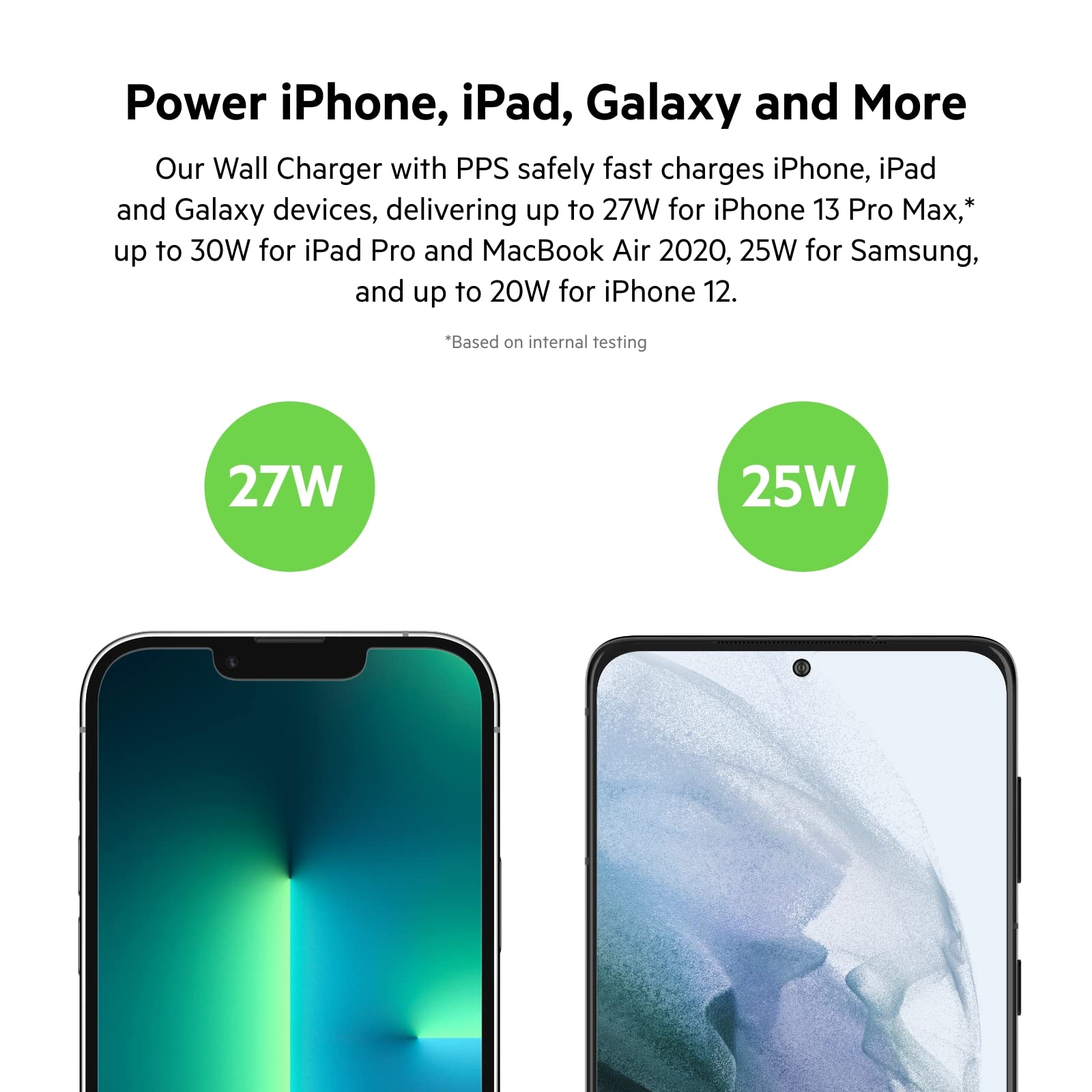 Belkin 30W USB-C Wall Charger Fast Charging Block - Compatible with iPhone 16/15/14 Series, Galaxy S25, iPad, AirPods & More - Compact PD Charger Adapter for Home, Office & Travel - 1-Pack