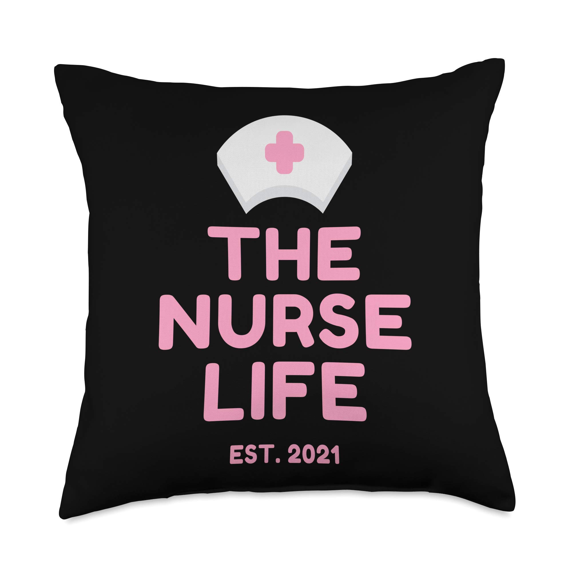 Nurse Graduation Gifts 2024 - 18x18 Inch Multicolor Throw Pillow for Women, Nursing School Graduation Party Decor & Supplies - Perfect for Dorm, Office or Home Decor