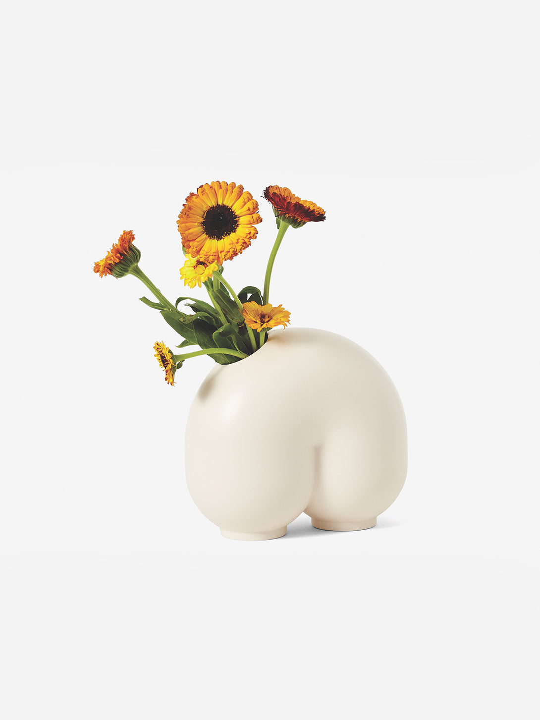 Areaware Kirby Vase - Modern Ceramic Flower Vase for Home Decor, Office & Wedding Centerpieces - Perfect for Fresh Flowers, Succulents and Tabletop Arrangements