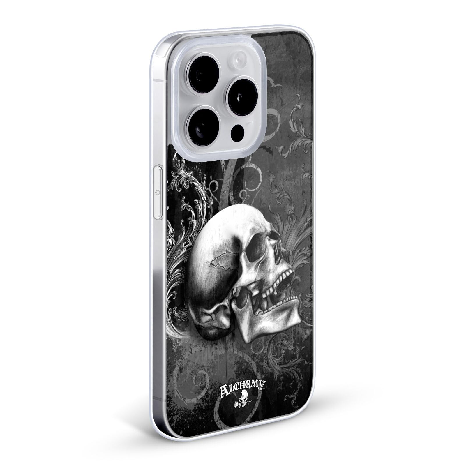 Alchemy Gothic De Profundis Skull Soft Gel Phone Case for iPhone 13 Pro Max - Officially Licensed Gothic Art Design - Perfect for Halloween, Gothic Fashion & Alternative Lifestyle