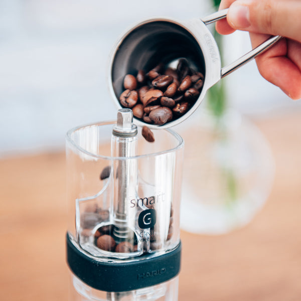 Hario Smart G Coffee Grinder - Manual Ceramic Burr Mill for Espresso, French Press & Pour Over - Perfect for Home, Office & Travel Use