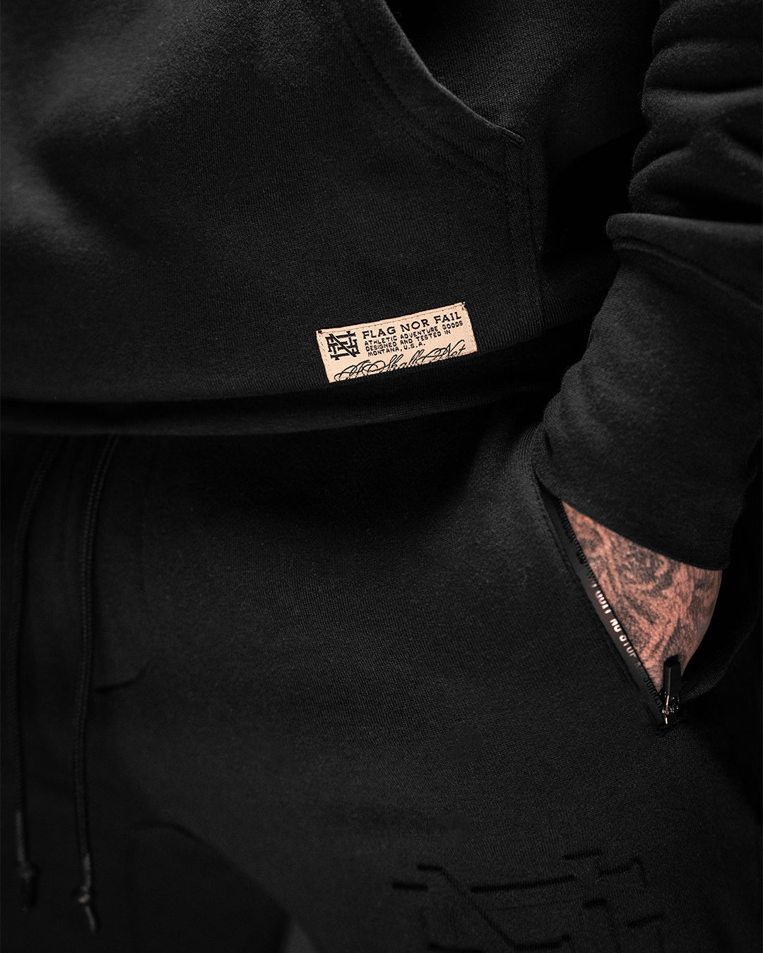 Stylish Black Embossed Pullover Sweatshirt for Men & Women - Perfect for Casual Wear, Outdoors, and Layering