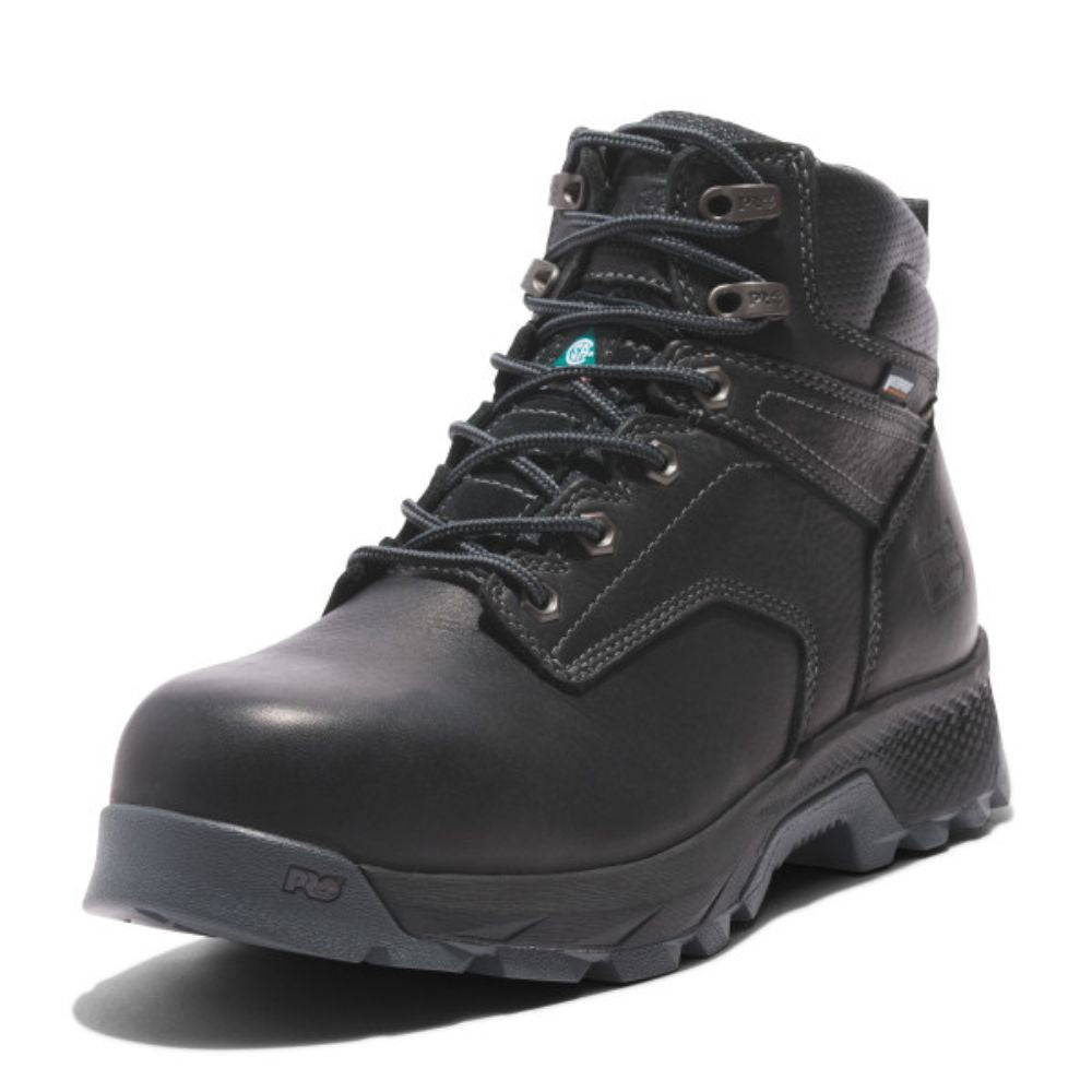 Timberland PRO Titan Men's 6-Inch Waterproof Composite Toe Work Boots - TB0A5T7K001 Black | Durable Safety Shoes for Construction, Warehouse & Outdoor Work