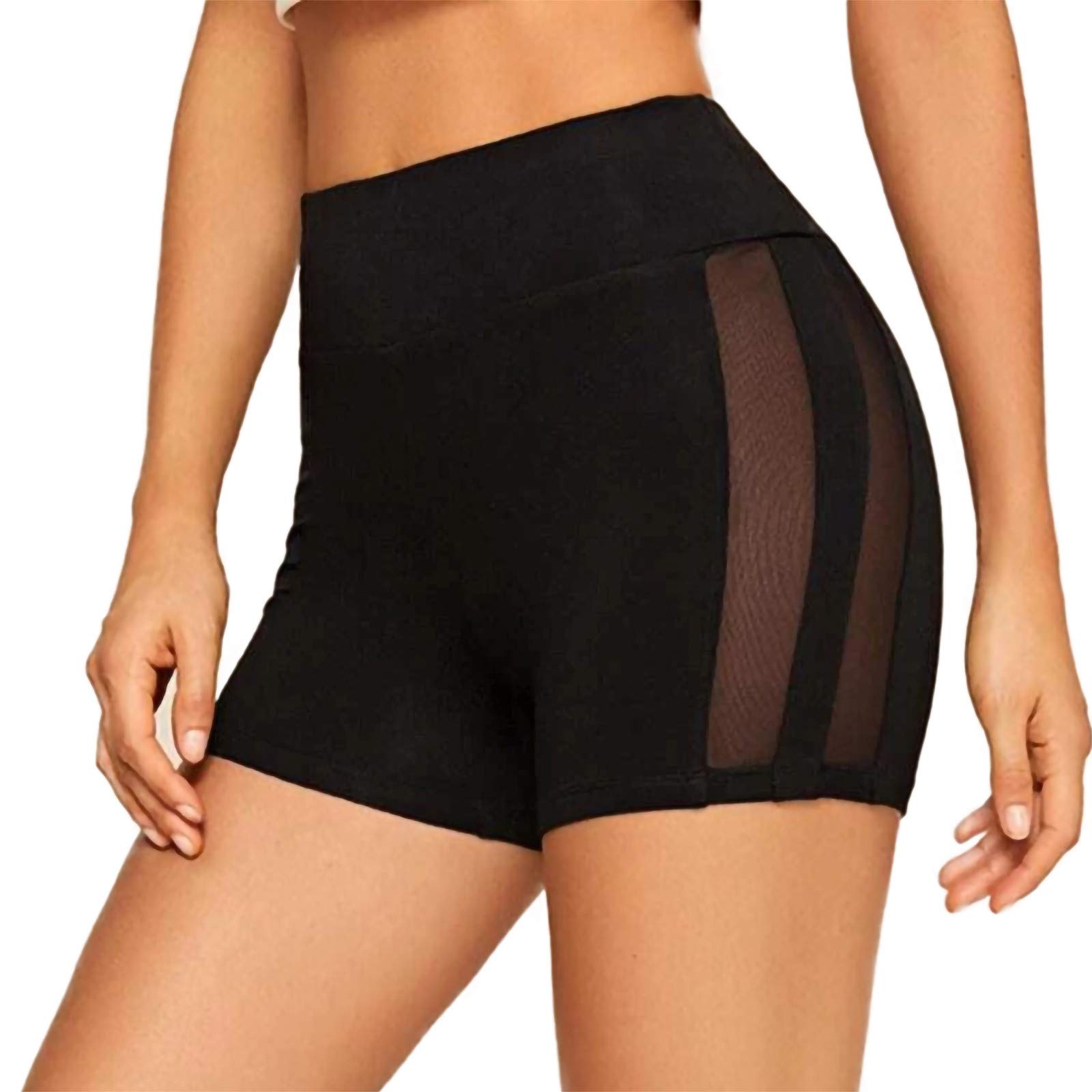 GN109 Women's Running Shorts - Breathable Mesh Athletic Shorts for Gym, Workout & Summer Sports | High Waist Quick-Dry Sports Shorts for Women | Perfect for Jogging, Yoga & Fitness Training