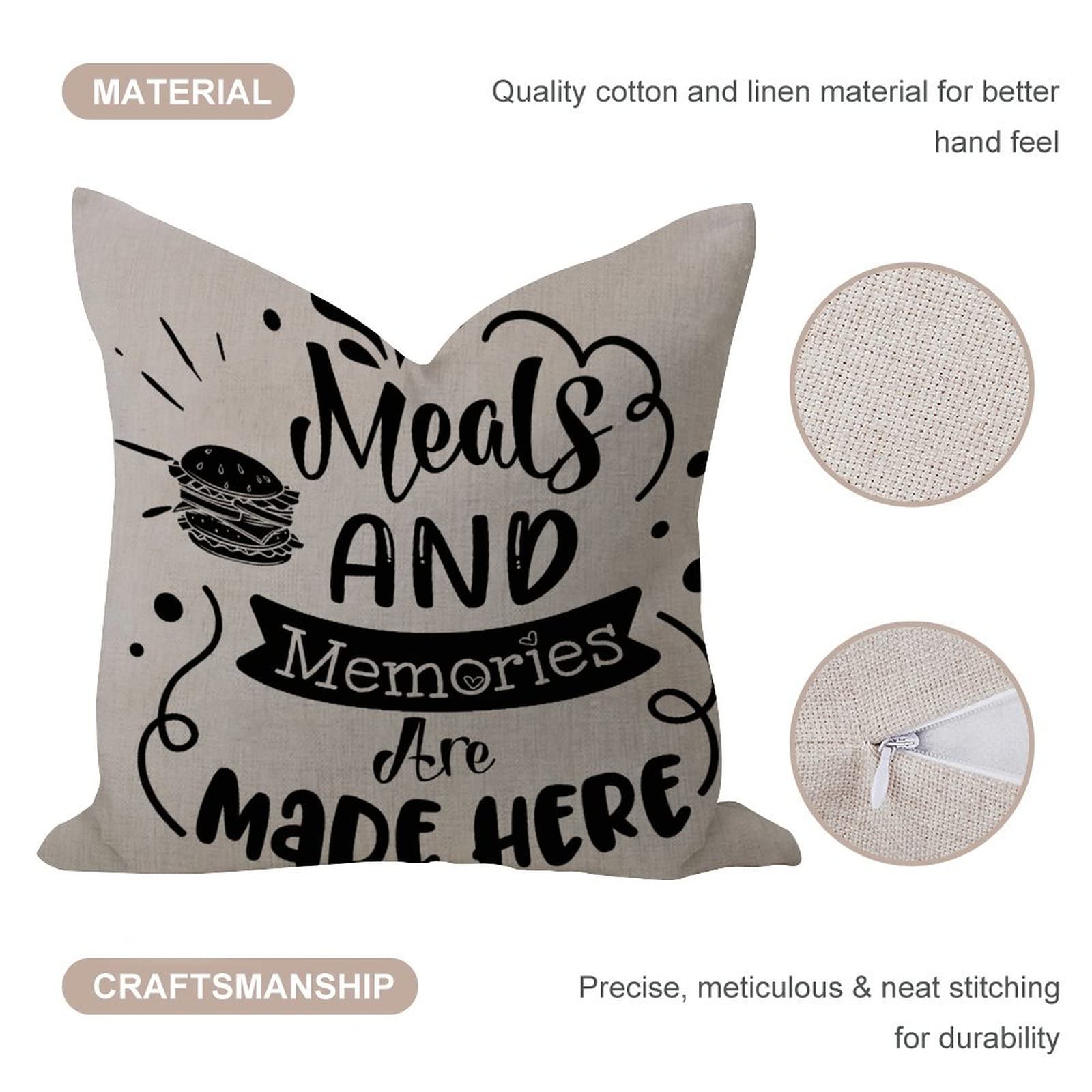 18x18 Inch Cotton Linen Pillow Covers for Sofa & Outdoor Decor