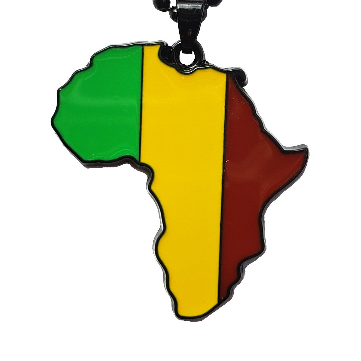 Authentic Mali Flag Pendant Necklace with Africa Map Charm - African Pride Jewelry for Women & Men - Perfect for Cultural Events, Travel & Gifts