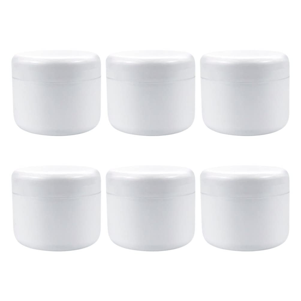 FOMIYES 6-Piece Empty Refillable Travel Lotion Jars - Mini Cosmetic Containers for Face Cream, Lip Balm & Makeup Storage | Perfect for Travel, Home & Salon Use