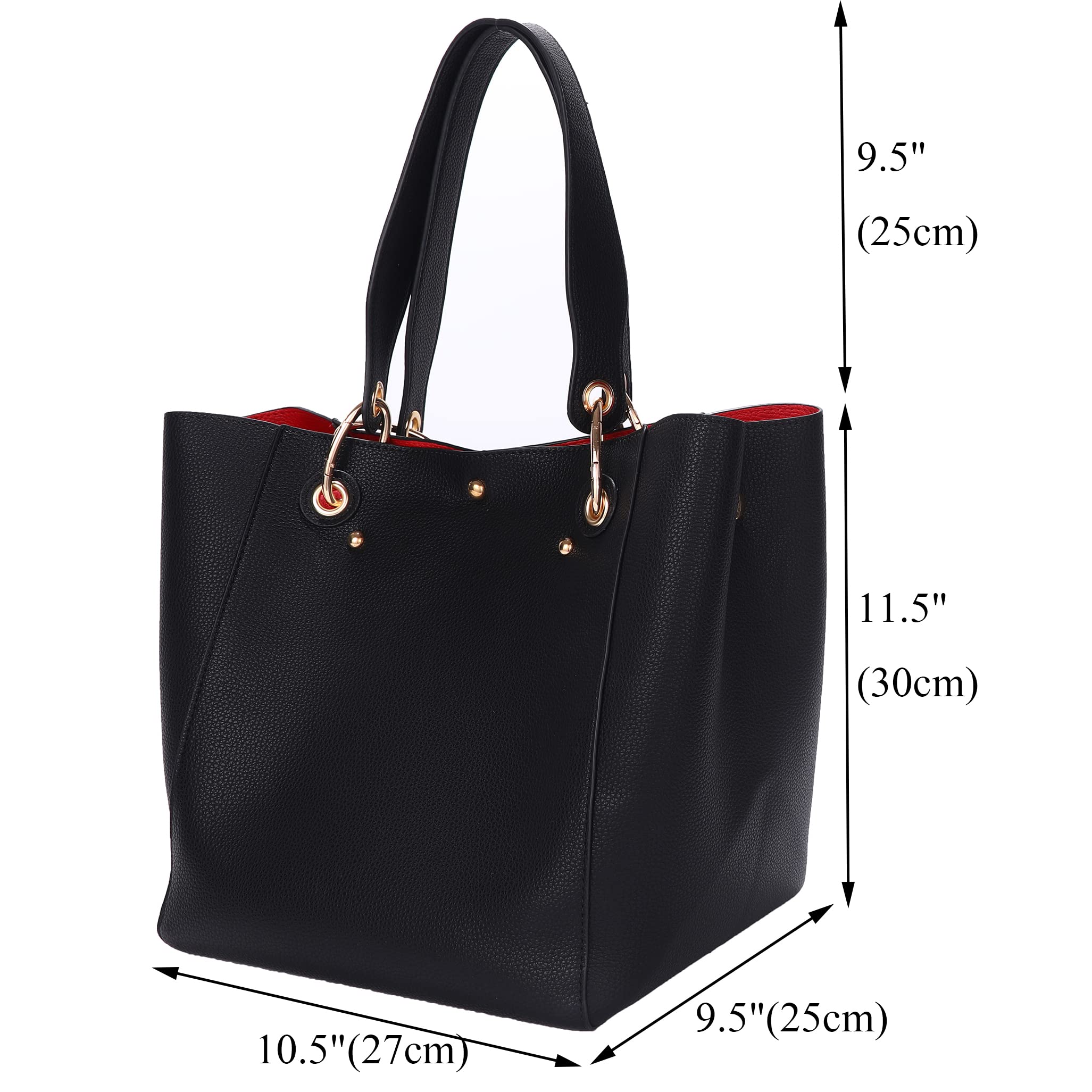 SQLP Large Work Tote Bag for Women - Stylish Designer Purse & Spacious Handbag, Big Bucket Bag for Office, Travel & Daily Use | Durable Crossbody Shoulder Bag for Professional Women & Commuters